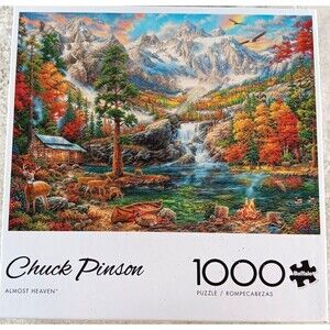 Almost Heaven 1000 Piece Jigsaw Puzzle with Poster Chuck Pinson by Buffalo Games